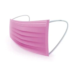 WeCare 3-ply Disposable Face Mask, Individually Wrapped, Adult, Hot Pink, 50/Box (WMN100007)