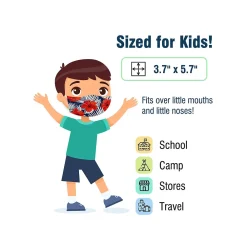 WeCare 3-ply Disposable Face Masks, Kids, Assorted Summer Designs, 50/Box (WMN100101)