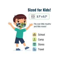 WeCare 3-ply Disposable Face Masks, Kids, Assorted Sports Designs, 50/Pack (WMN100080)