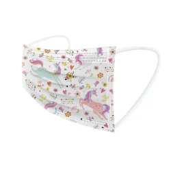 WeCare 3-ply Disposable Face Masks, Kids, Assorted Unicorn Designs, 50/Box (WMN100117)