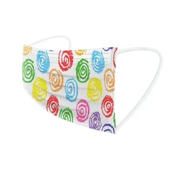 WeCare 3-ply Disposable Face Masks, Kids, Assorted Crayon Art Designs, 50/Box (WMN100116)