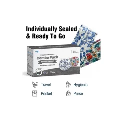 WeCare 3-ply Ear Loop Disposable Face Mask, Adult, Skulls, Combo Pack 50/Box (WMN100099)