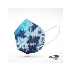 WeCare Tie Dye Disposable KN95 Fabric Face Masks, One Size, Assorted Colors, 20/Pack (WMN100127)