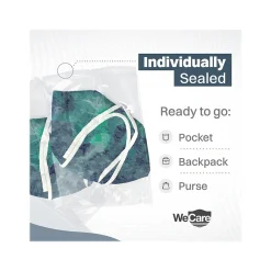 WeCare Tie Dye Disposable KN95 Fabric Face Masks, One Size, Assorted Colors, 20/Pack, 3 Packs/Carton (TBN203259)