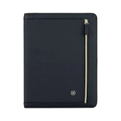 Amelie Polyester Padfolio with Zipper Closure, Navy (601565)<Wenger