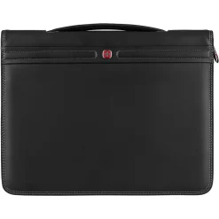 Concept Polyester Padfolio with Zipper Closure, Black (601563)<Wenger New