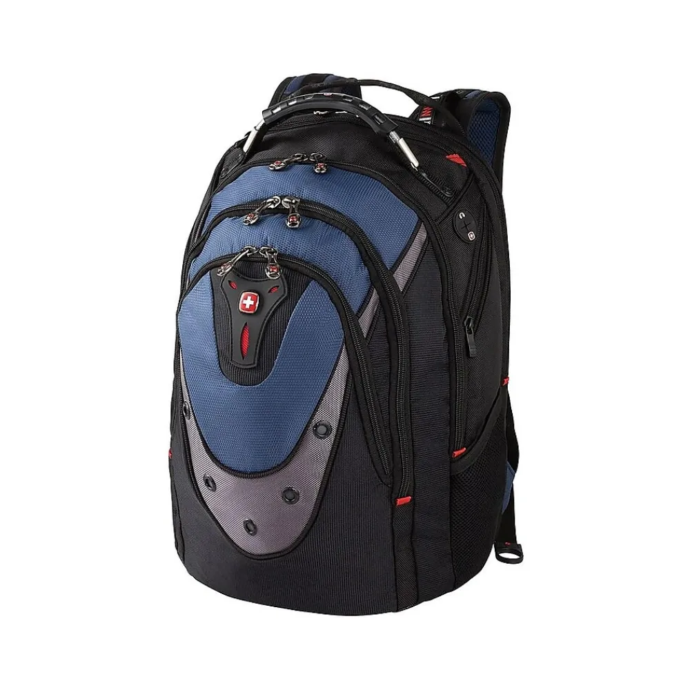 Ibex Laptop Backpack, Black/Blue (27316060)<Wenger Outlet