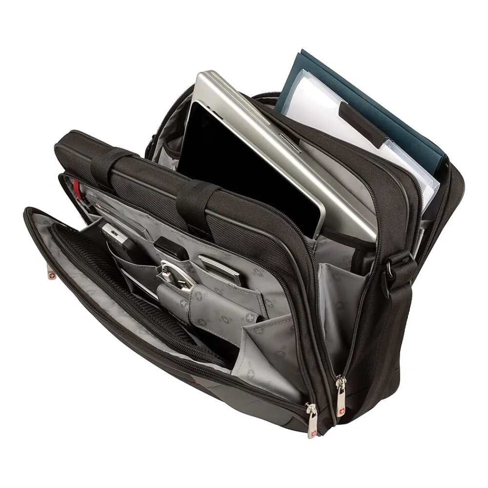 Mainframe 16" Laptop Briefcase, Black (64038010)<Wenger Clearance