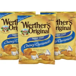 Werther's Original Chewy Sugar Free Caramel Hard Candy, 2.75 oz., (302-01006)