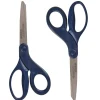 Scissors|Westcott 8" Titanium Multi-Purpose/Heavy Duty Scissor, Blunt Tip, Navy (17509)