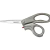 Scissors|Westcott E-Z Open 8" Stainless Steel Multi-Purpose Scissors, Pointed Tip, Gray (13227)