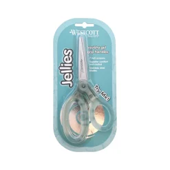 Scissors|Westcott Jellies 7" Stainless Steel Kid's Scissors, Blunt Tip, Assorted Colors (67510)