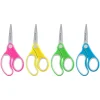 Scissors|Westcott United Junior 5" Stainless Steel Kid's Scissors, Pointed Tip, Assorted, 12/Pack (ACM15972)
