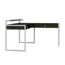 Corner Desks*Whalen Asherton 60" W L-Shaped Computer Desk, Fawn Aged Oak (SPUS-ASHD)