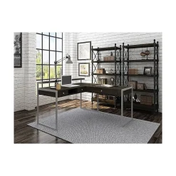 Corner Desks*Whalen Asherton 60" W L-Shaped Computer Desk, Fawn Aged Oak (SPUS-ASHD)