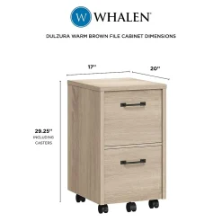 File Cabinets*Whalen Dulzura 2-Drawer Mobile Vertical File Cabinet, Letter/Legal Size, 29.25