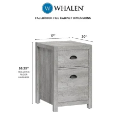 File Cabinets*Whalen Fallbrook 2-Drawer Vertical File Cabinet, Letter/Legal Size, 26.25