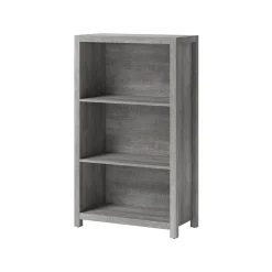 Bookcases*Whalen Fallbrook 3-Shelf 48"H Bookcase, Smoked Ash/Rustic Warm Gray (SPUS-FBBK-GM)