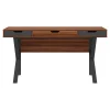 Office Desks*Whalen Stirling 60"W Table, Natural Walnut/Charcoal Gray (SPLS-ST60D)