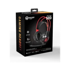 Best Wicked Audio Grid Legion 500 Stereo Gaming Headset, 3.5mm, Black/Red (WI-GH500)