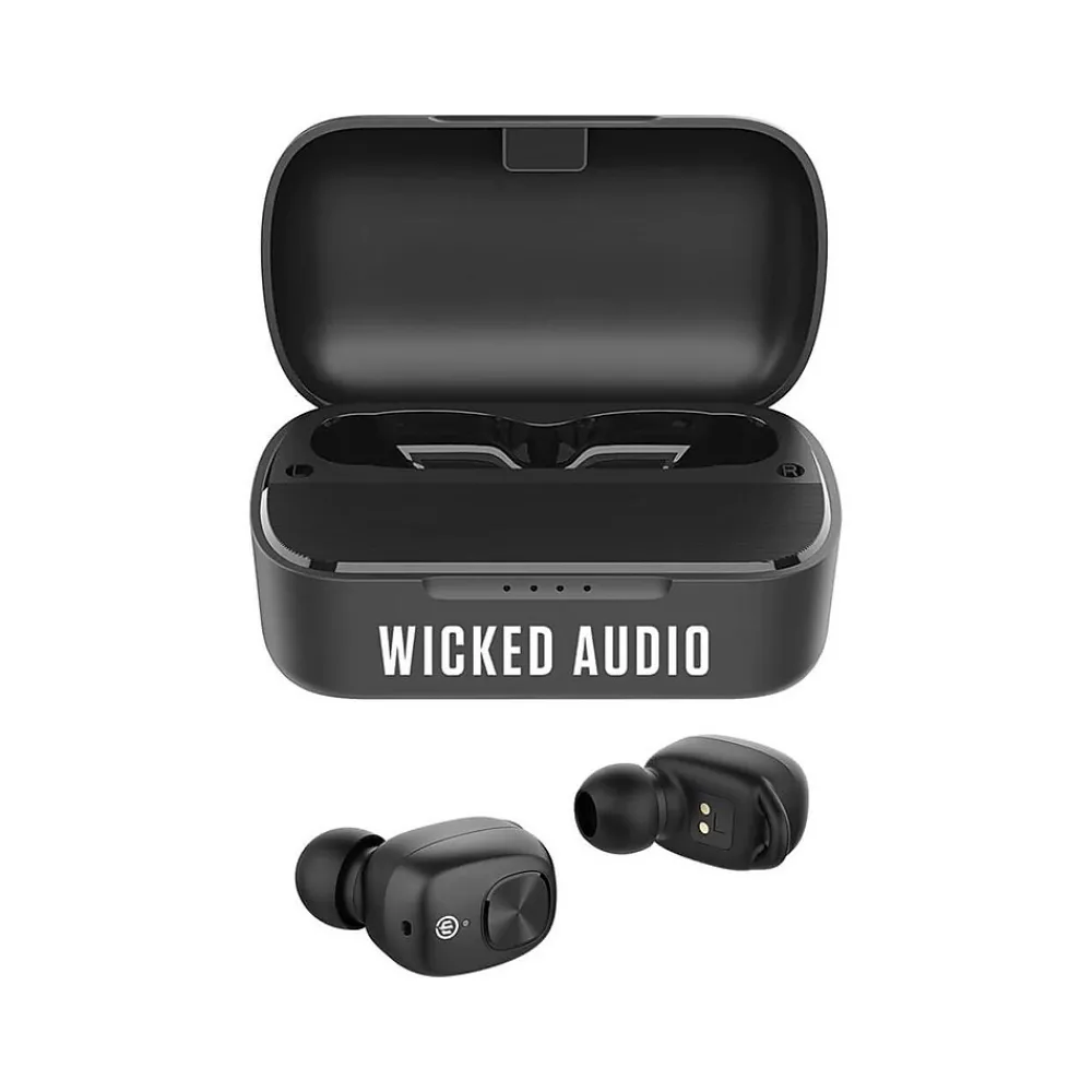 True Wireless Noise Canceling Earbuds, Bluetooth, Black (WITW3050)<Wicked Audio Best