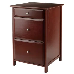 File Cabinets*Winsome Delta File Cabinet, Walnut (94321)