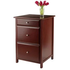 File Cabinets*Winsome Delta File Cabinet, Walnut (94321)