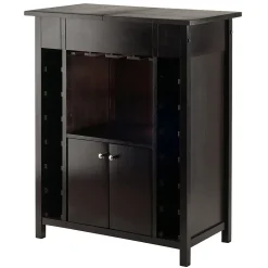 Storage Cabinets*Winsome 37"H Yukon Wine Cabinet Espresso (92655)