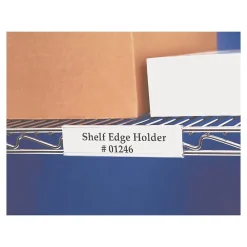 Labels|Wire-Rac Angled Snap-On Label Holders, 3" x 1 5/16, 25/Carton