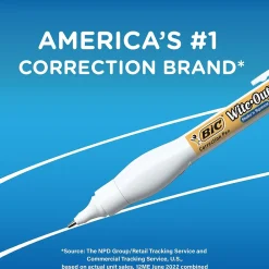 Correction & White-Out|Wite-Out Shake 'N Squeeze Correction Pen, White, 2/Pack (50695)