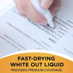 Correction & White-Out|Wite-Out Shake 'N Squeeze Correction Pen, White, 2/Pack (50695)