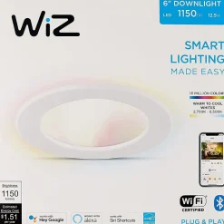 Philips WiZ 12.5W LED Smart Downlight, Multicolor (604298)
