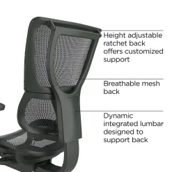 Office Chairs*Workplace 2.0 Workplace2.0 Lawton Ergonomic Mesh Swivel Task Chair, Black (UN62655)