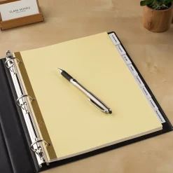 Dividers|Avery WorkSaver Insertable Tab Index Dividers, 8-Tab, 8-1/2 x 11, Clear, 24 Sets/Box