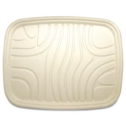 World Centric Fiber Trays, PLA Lined, PFAS Free, 1-Compartment, 18 x 14 x 1, Natural, 100/Carton