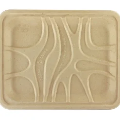 World Centric Fiber Trays, PLA Lined, PFAS Free, 9.1 x 7.1 x 0.7, Natural, 500/Carton