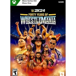Hot Microsoft WWE 2K24 Forty Years of WrestleMania Edition, Xbox Series X|S, Xbox One (Digital)