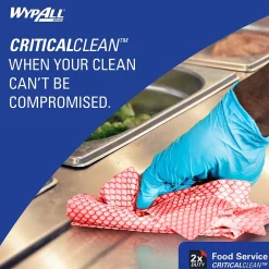 CriticalClean Fabric Food Service Cloths, 23.5