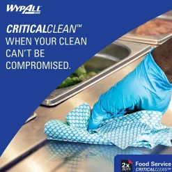 CriticalClean Fabric Food Service Cloths, 23.5