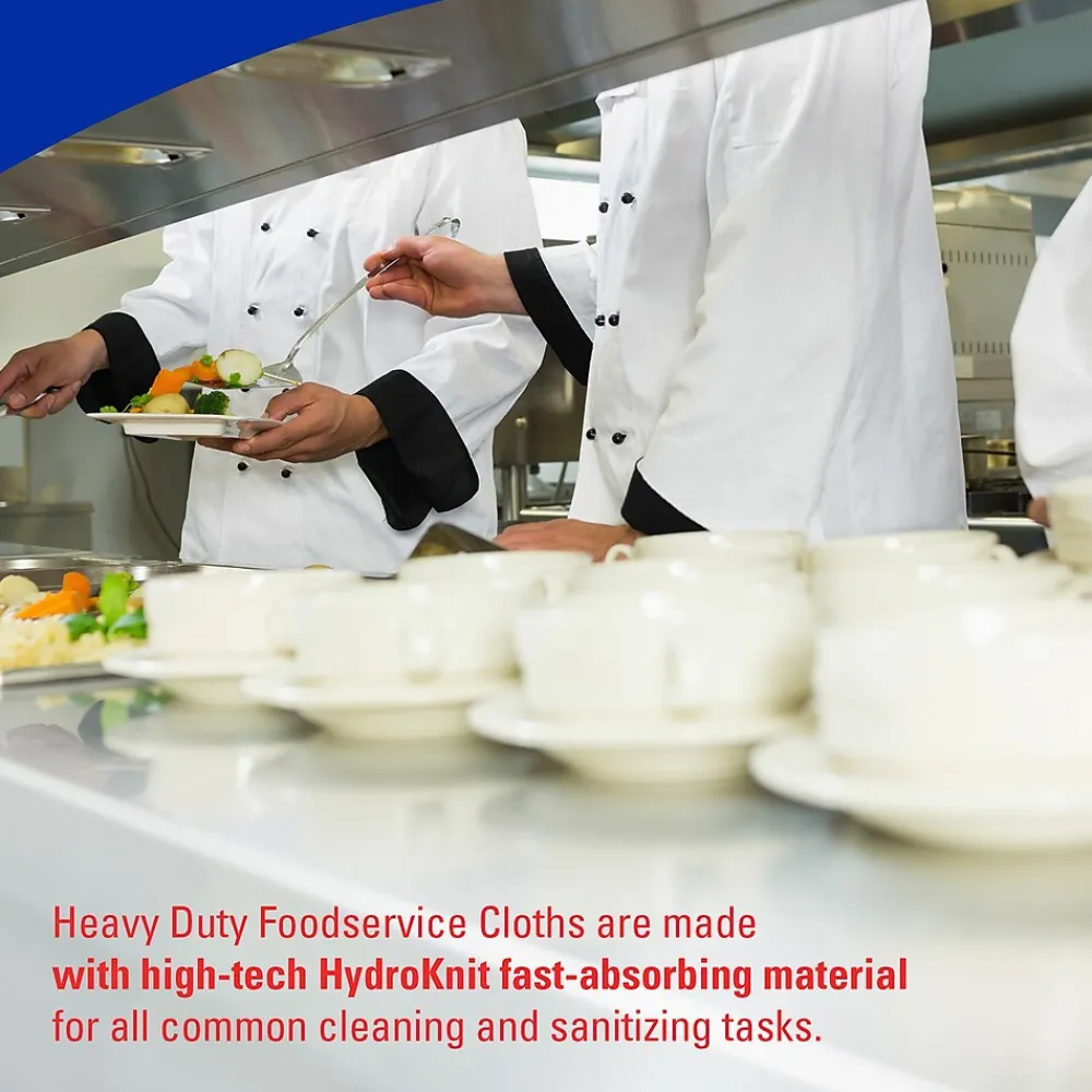 CriticalClean Foodservice Cloths, 12.5" x 23.5", White, 100 Sheets/Box (51631)<WypAll Online