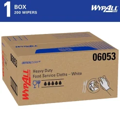 CriticalClean Foodservice Cloths, 12.5" x 23.5", White, 200 Sheets/Box (06053)<WypAll Online