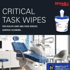 CriticalClean WetTask Fabric Cleaning Wipers, 12.5