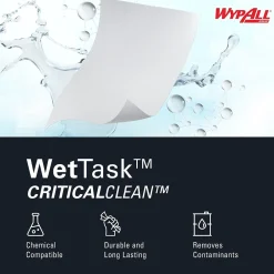 CriticalClean WetTask Fabric Cleaning Wipers, 12.5