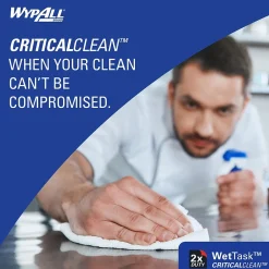 CriticalClean WetTask Disinfecting Wipes, Wipes/Container, 540/Carton (6471)<WypAll Sale