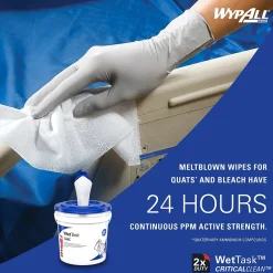 CriticalClean WetTask Disinfecting Wipes, Wipes/Container, 540/Carton (6471)<WypAll Sale