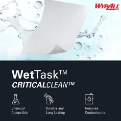 CriticalClean WetTask Disinfecting Wipes, Wipes/Container, 540/Carton (6471)<WypAll Sale