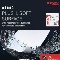 GeneralClean L30 Durable Fibers Cleaning Wipers, 12