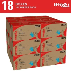 GeneralClean L10 Paper Cleaning Wipers, 10.5" x 9", White, 125 Wipers/Box (05320)<WypAll Sale