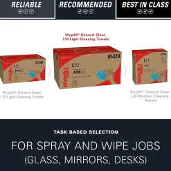 GeneralClean L10 Paper Cleaning Wipers, 10.5