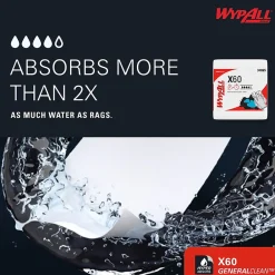 GeneralClean X60 Nylon Cleaning Wipers, 12